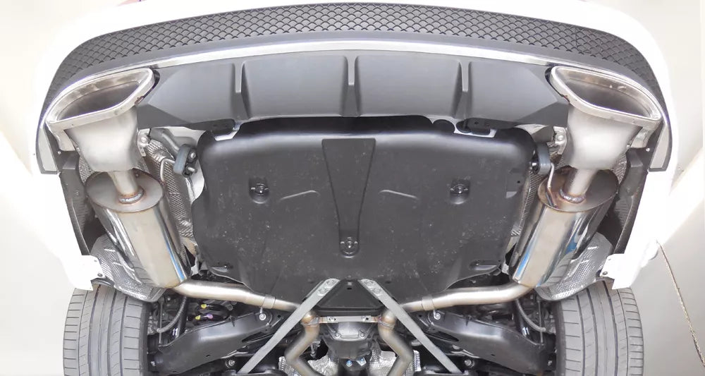 Fox Auspuff Sportauspuff Duplex Sportendschalldämpfer für Mercedes E-Klasse