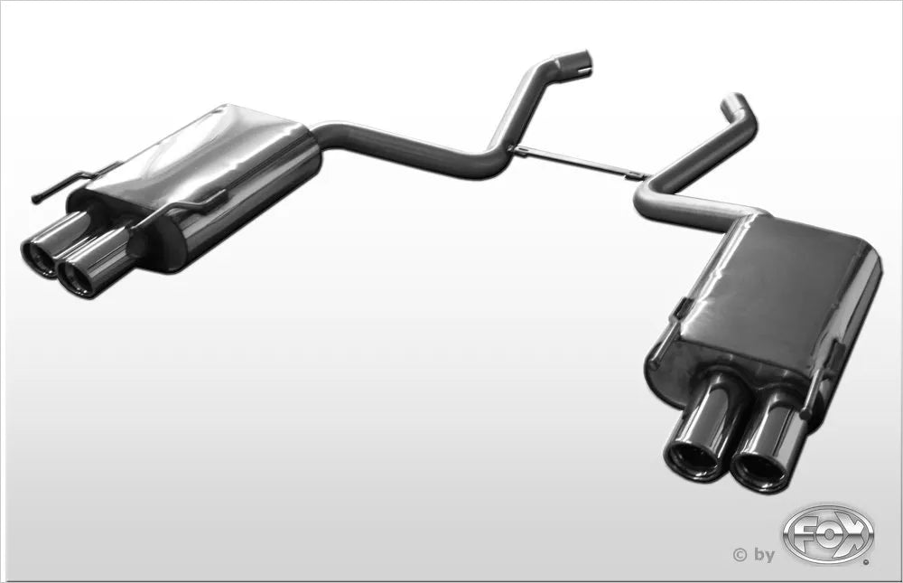 Fox Duplex Auspuff Sportauspuff Endschalldämpfer für Mercedes S-Klasse W221 3,5l