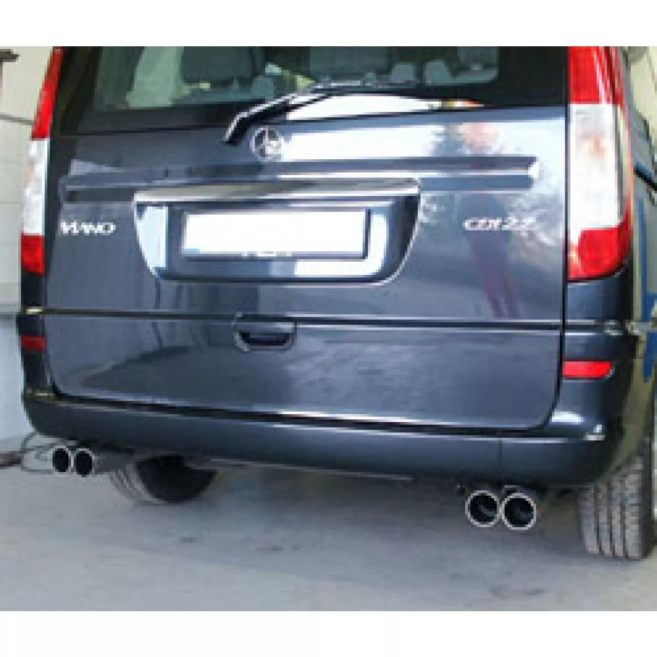 Fox Duplex Auspuff Sportauspuff Endschalldämpfer für Mercedes Vito/ Viano W639