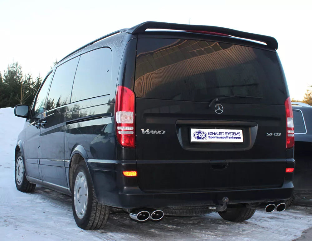 Fox Duplex Auspuff Sportauspuff Komplettanlage für Mercedes Vito/ Viano - W639
