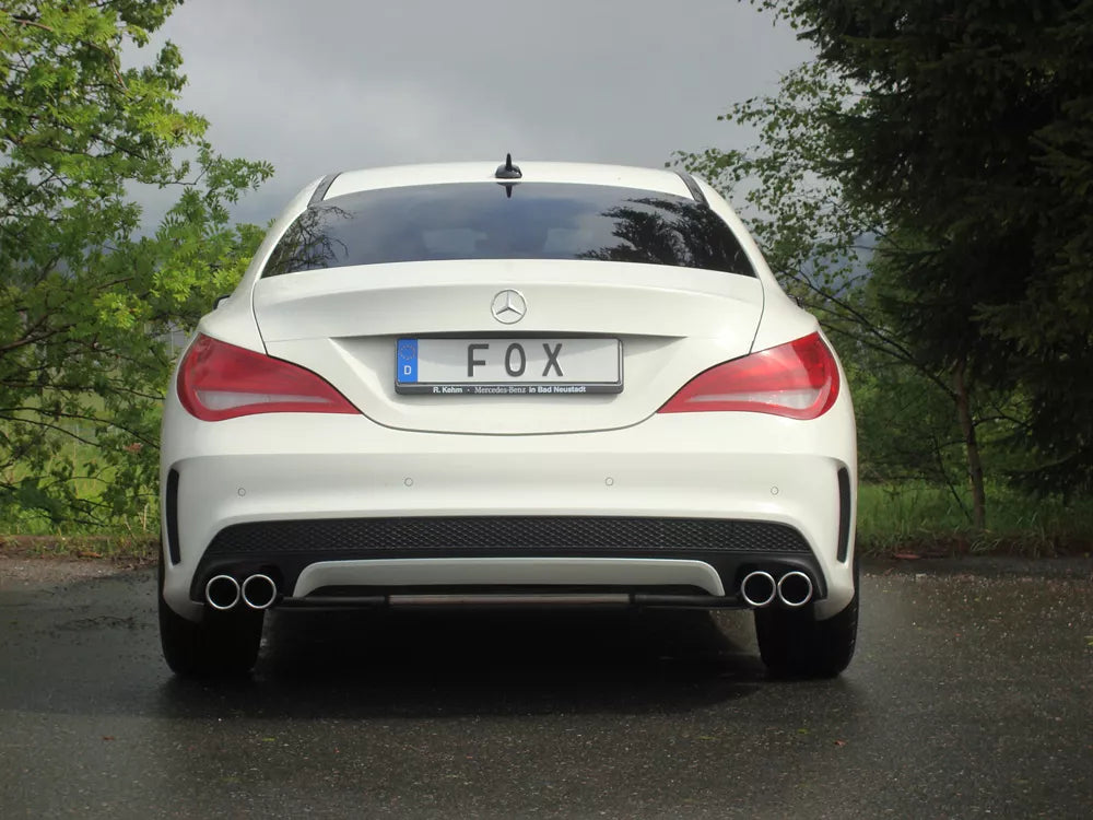 Fox Sportauspuff Duplex Sportendschalldämpfer für Mercedes CLA 117 Shooting