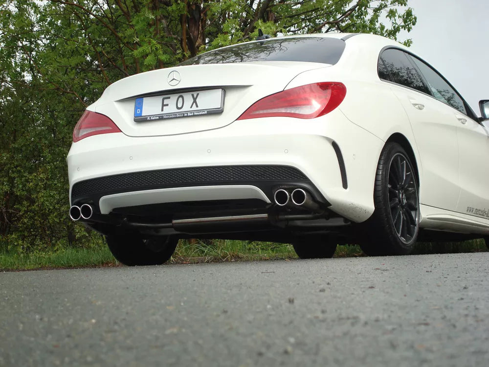 Fox Sportauspuff Duplex Sportendschalldämpfer für Mercedes CLA 117 Shooting