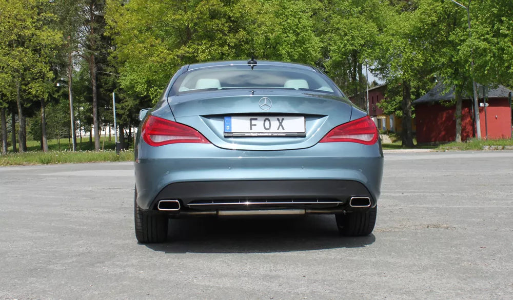Fox Sportauspuff Duplex Sportendschalldämpfer für Mercedes CLA 117 Shooting
