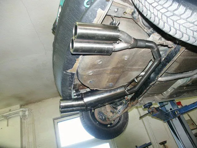 Fox Duplex Auspuff Sportauspuff Komplettanlage für Opel Corsa B 1.5l TD 37/49kW