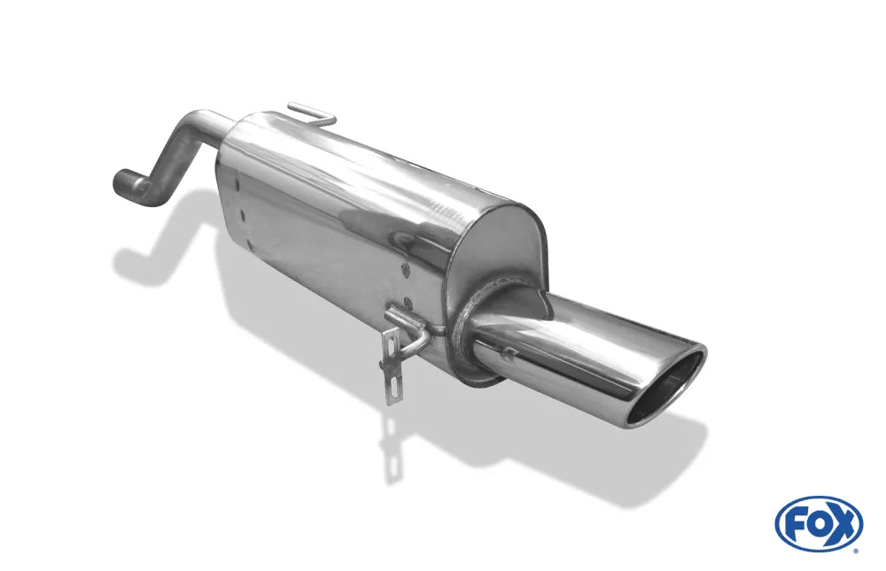 Fox Auspuff Sportauspuff Endschalldämpfer für Opel Corsa E 1,2l 51kW 1,4l