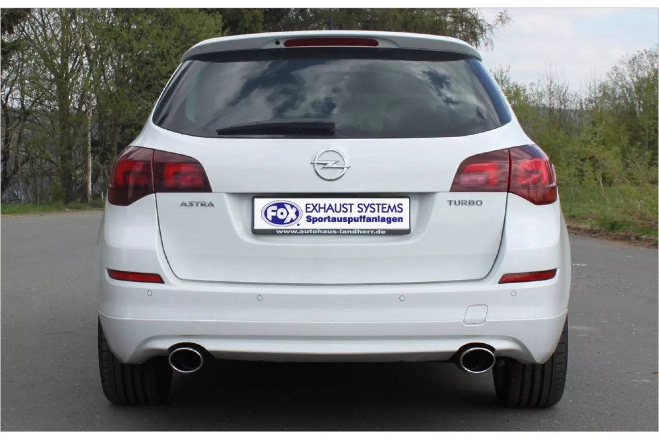 Fox Duplex Auspuff Sportauspuff Komplettanlage für Opel Astra J Sports Tourer