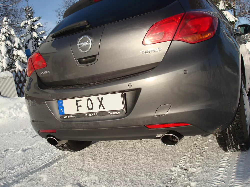 Fox Duplex Auspuff Sportauspuff Komplettanlage für Opel Astra J Limo 1,6l