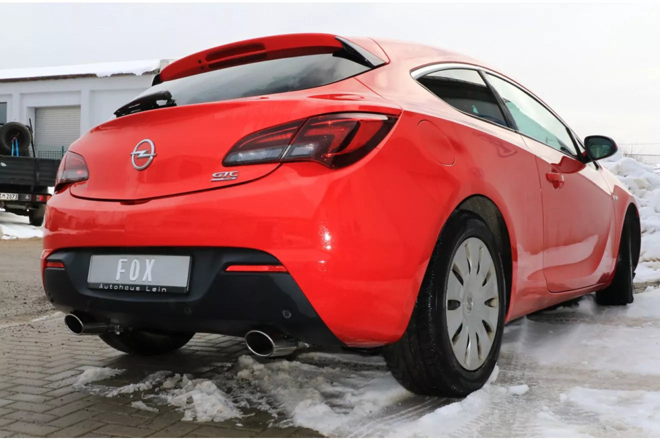 Fox Duplex Auspuff Sportauspuff Komplettanlage für Opel Astra J GTC 1,6l