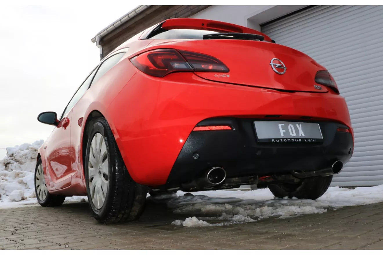 Fox Duplex Auspuff Sportauspuff Komplettanlage für Opel Astra J GTC 1,6l