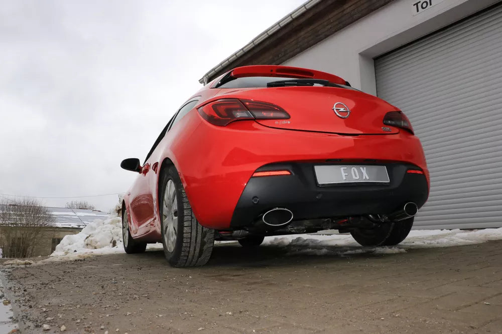 Fox Duplex Auspuff Sportauspuff Komplettanlage für Opel Astra J GTC 1,6l