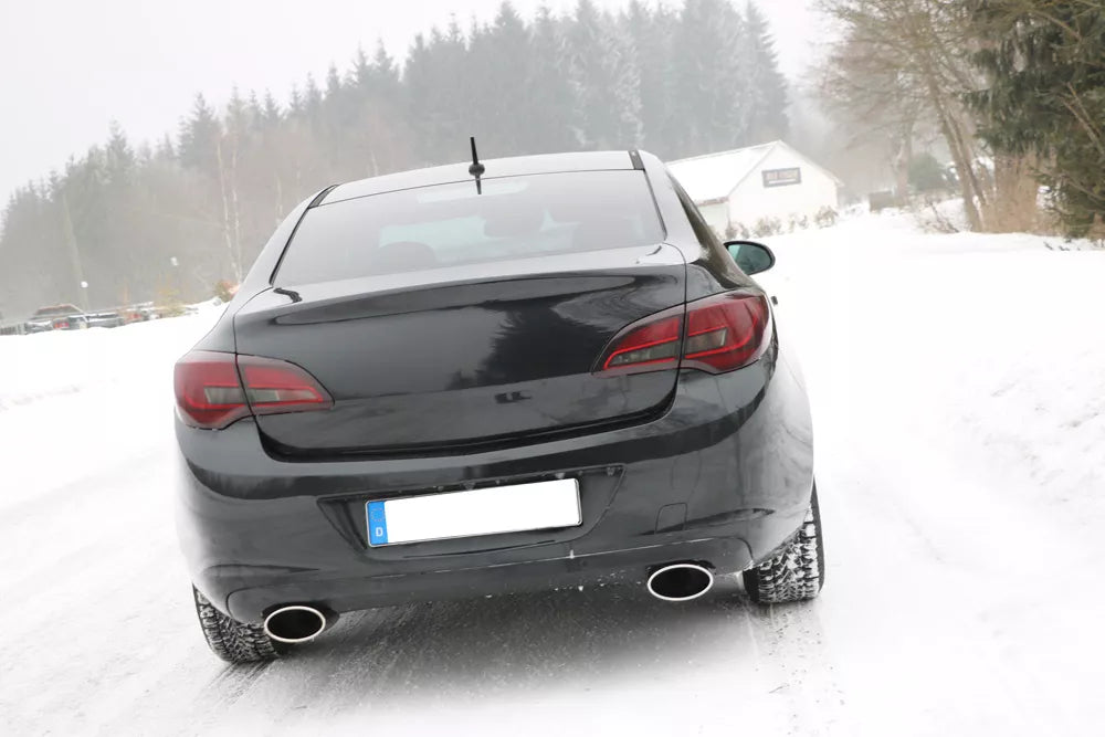 Fox Duplex Auspuff Sportauspuff Komplettanlage für Opel Astra J Stufenheck 1.6l