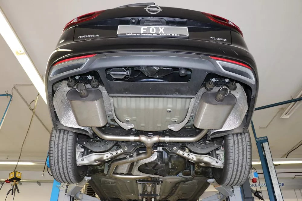 Fox Duplex Sportauspuff Sportendschalldämpfer für Opel Insignia B Tourer 1,6l