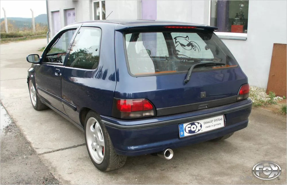 Fox Auspuff Sportauspuff Komplettanlage für Renault Clio I B/C 57 1.8 66/80/99kW