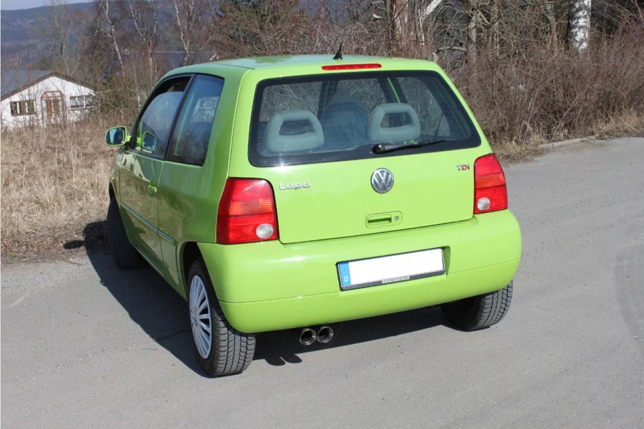 Fox Auspuff Sportauspuff Endschalldämpfer für Seat Arosa 6H VW Lupo 6X 1.4l
