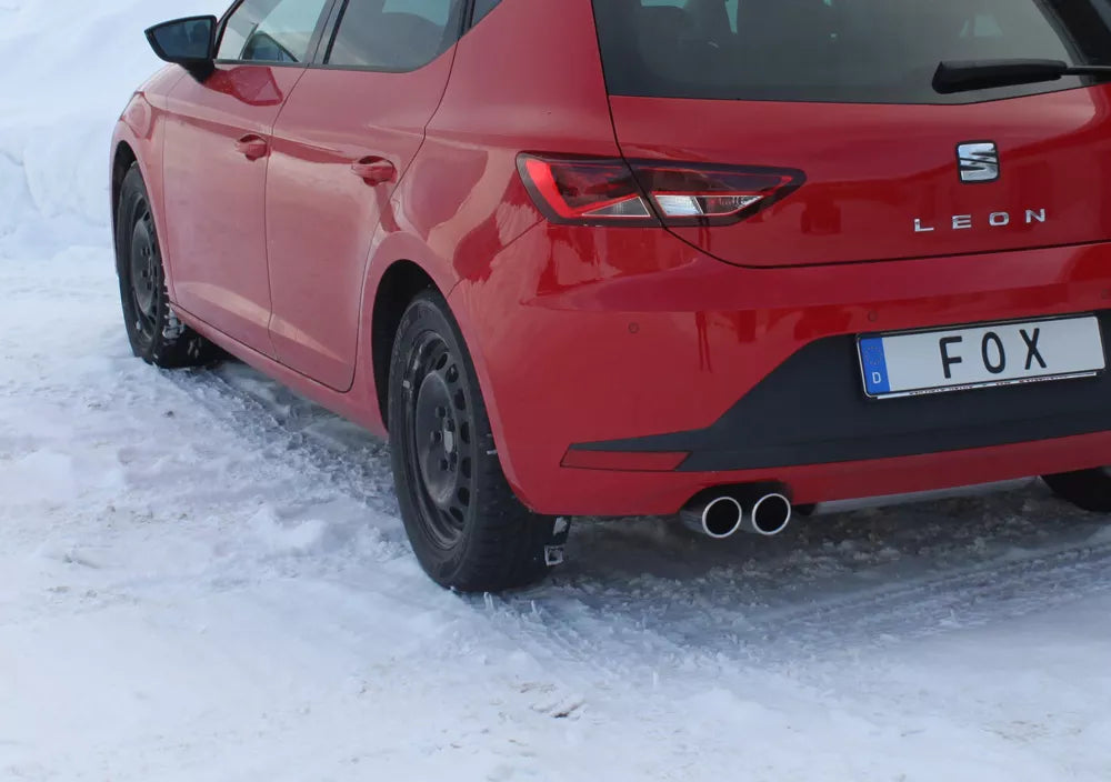 Fox Auspuff Sportauspuff Komplettanlage für Seat Leon Typ 5F 1,8 132kW 2,0 TDI