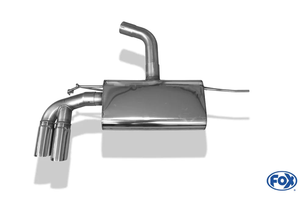 Fox Auspuff Sportauspuff Endschalldämpfer für Seat Leon - 5F 1,2l 63/77kW 1,4l