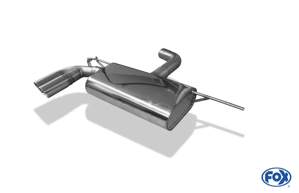 Fox Auspuff Sportauspuff Endschalldämpfer für Seat Leon - 5F 1,2l 63/77kW 1,4l