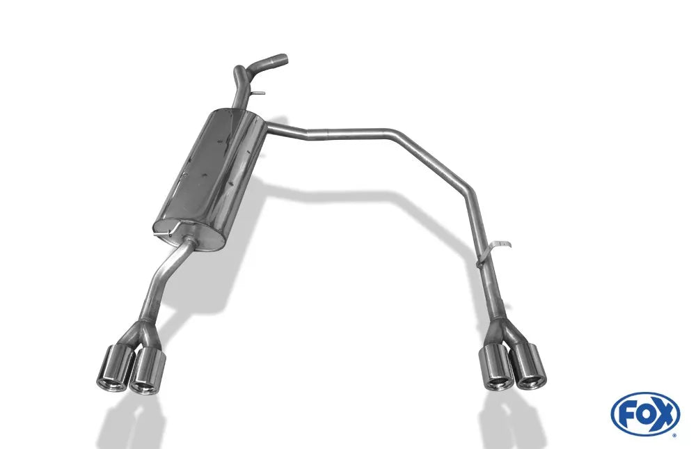 Fox Duplex Auspuff Sportauspuff Komplettanlage für VW Golf IV Variant 1.4l 55kW